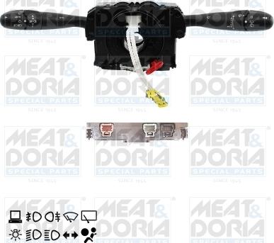 Meat & Doria 231723 - Вимикач на рульовій колонці autocars.com.ua