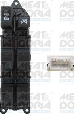 Meat & Doria 26430 - Вимикач, стеклолод'емнік autocars.com.ua