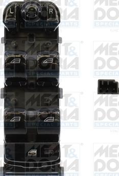 Meat & Doria 26662 - Вимикач, стеклолод'емнік autocars.com.ua