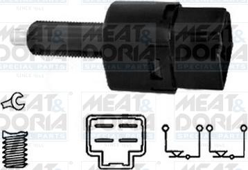 Meat & Doria 35063 - Вимикач ліхтаря сигналу гальмування autocars.com.ua