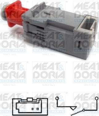 Meat & Doria 35066 - Вимикач ліхтаря сигналу гальмування autocars.com.ua