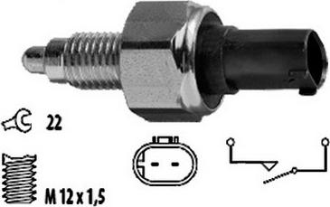 Meat & Doria 36051 - Датчик, контактний перемикач, фара заднього ходу autocars.com.ua
