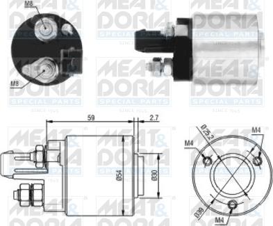 Meat & Doria 46105 - Тягове реле, стартер autocars.com.ua