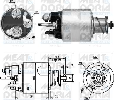 Meat & Doria 46169 - Тягове реле, стартер autocars.com.ua