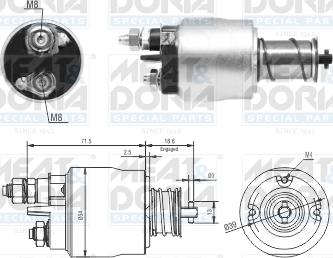 Meat & Doria 46311 - Тягове реле, стартер autocars.com.ua