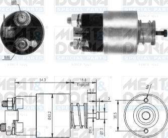Meat & Doria 46317 - Тягове реле, стартер autocars.com.ua