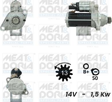 Meat & Doria 5010415G - Стартер autocars.com.ua