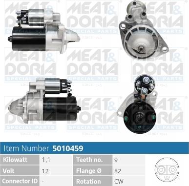 Meat & Doria 5010459 - Стартер autocars.com.ua
