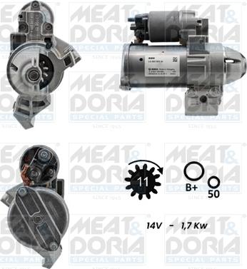 Meat & Doria 5010889G - Стартер avtokuzovplus.com.ua