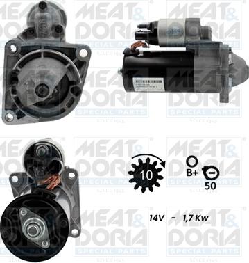 Meat & Doria 5010971G - Стартер autocars.com.ua