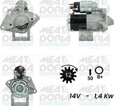 Meat & Doria 5010988G - Стартер avtokuzovplus.com.ua