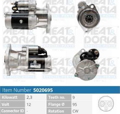 Meat & Doria 5020695 - Стартер autocars.com.ua