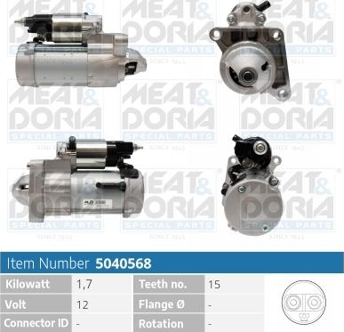 Meat & Doria 5040568 - Стартер autocars.com.ua