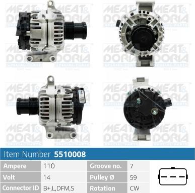 Meat & Doria 5510008 - Генератор avtokuzovplus.com.ua