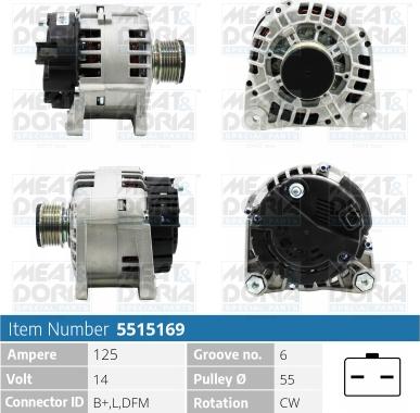 Meat & Doria 5515169 - Генератор avtokuzovplus.com.ua