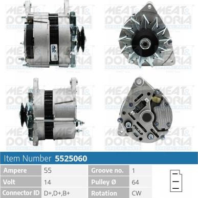 Meat & Doria 5525060 - Генератор avtokuzovplus.com.ua