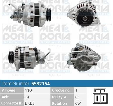 Meat & Doria 5532154 - Генератор avtokuzovplus.com.ua