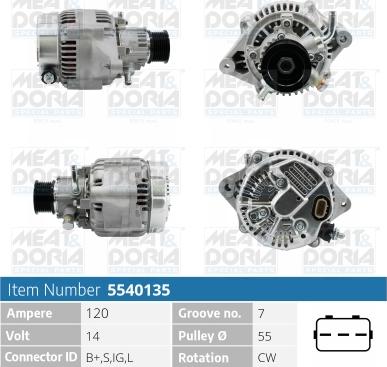 Meat & Doria 5540135 - Генератор autocars.com.ua