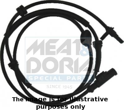 Meat & Doria 90022E - Датчик ABS, частота вращения колеса avtokuzovplus.com.ua