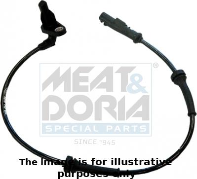 Meat & Doria 90247E - Датчик ABS, частота обертання колеса autocars.com.ua