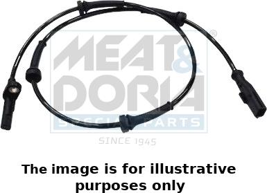 Meat & Doria 90329E - Датчик ABS, частота обертання колеса autocars.com.ua