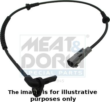 Meat & Doria 90887E - Датчик ABS, частота обертання колеса autocars.com.ua