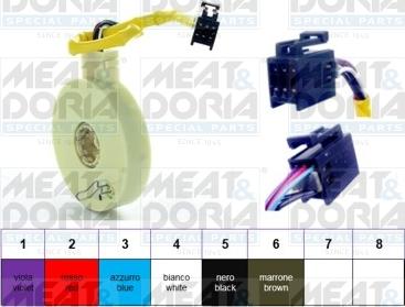 Meat & Doria 93051 - Датчик кута повороту руля autocars.com.ua