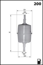 Mecafilter ELE3592 - Топливный фильтр avtokuzovplus.com.ua