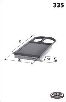 Mecafilter ELP9210 - Воздушный фильтр avtokuzovplus.com.ua