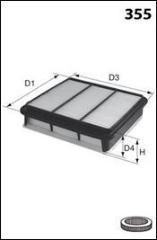 Mecafilter ELP9636 - Повітряний фільтр autocars.com.ua