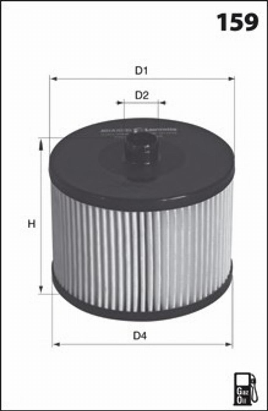 Mecafilter G42 - Паливний фільтр autocars.com.ua