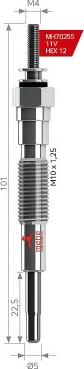 MEHA AUTOMOTIVE MH70255 - Свеча накаливания autodnr.net