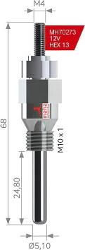 MEHA AUTOMOTIVE MH70273 - Свеча накаливания autodnr.net