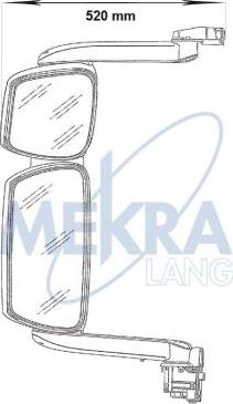 MEKRA 59.1008.057H - Зовнішнє дзеркало autocars.com.ua