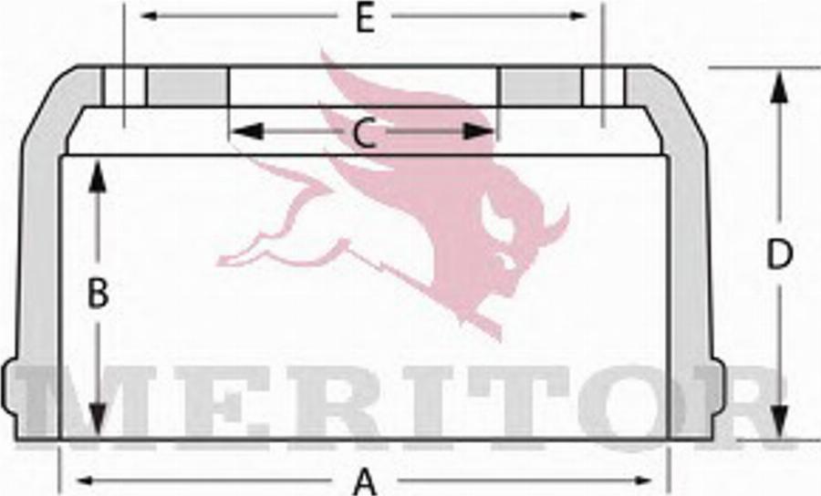 Meritor MBD1107 - Тормозной барабан avtokuzovplus.com.ua