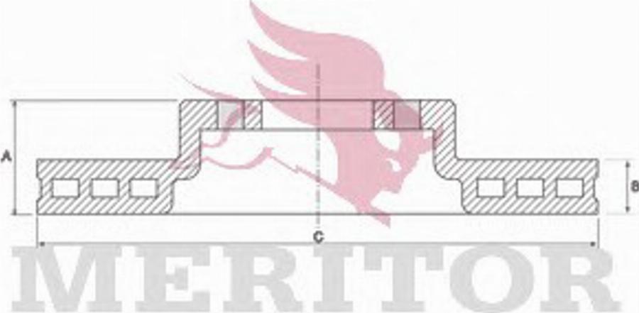 Meritor MBR2694 - Тормозной диск avtokuzovplus.com.ua