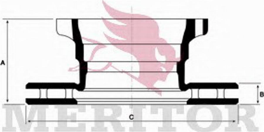 Meritor MBR5038 - Тормозной диск avtokuzovplus.com.ua