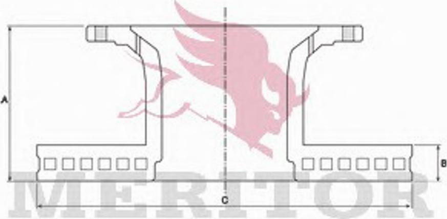 Meritor MBR5047 - Гальмівний диск autocars.com.ua