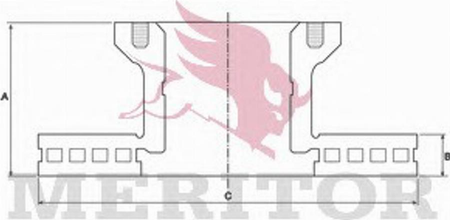 Meritor MBR5049 - Тормозной диск avtokuzovplus.com.ua