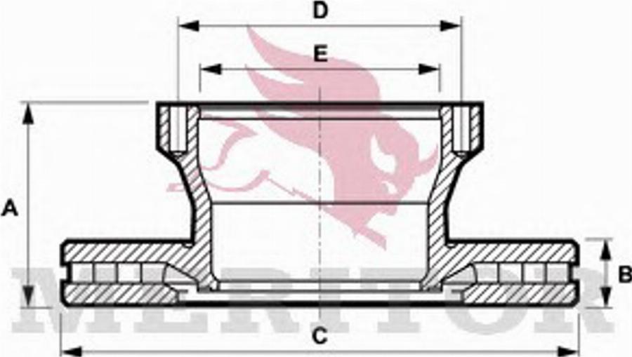 Meritor MBR5106 - Тормозной диск avtokuzovplus.com.ua