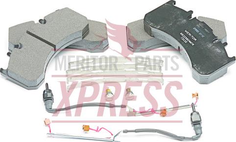 Meritor MDP5097 - Тормозные колодки, дисковые, комплект autodnr.net