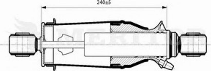 Meritor MLF5100 - Гаситель, кріплення кабіни autocars.com.ua