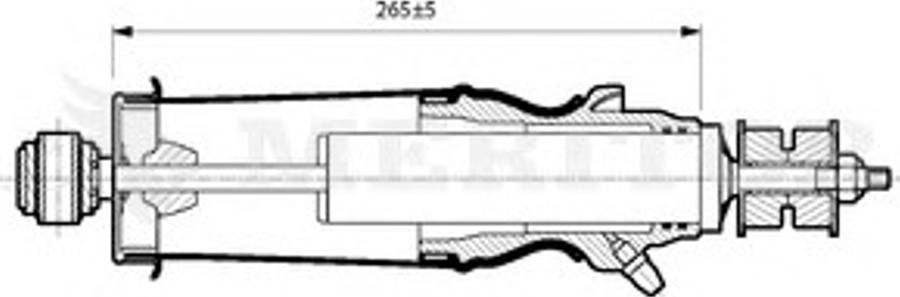 Meritor MLF5103 - Гаситель, кріплення кабіни autocars.com.ua