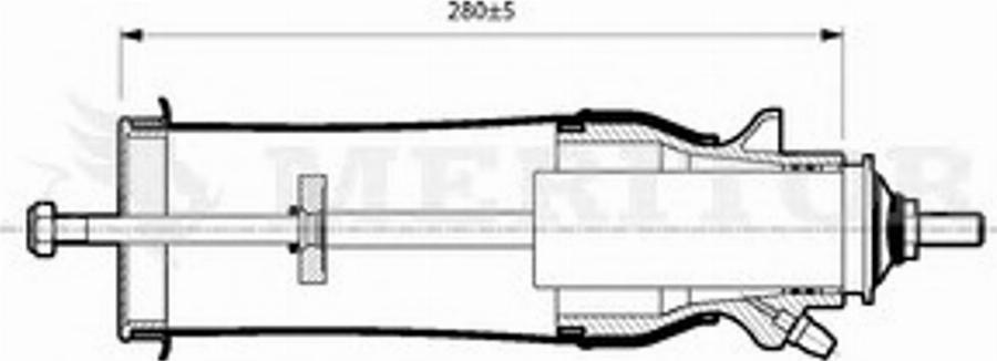 Meritor MLF5201 - Гаситель, кріплення кабіни autocars.com.ua