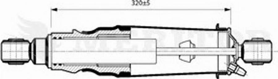 Meritor MLF5203 - Гаситель, крепление кабины avtokuzovplus.com.ua