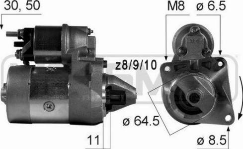 Messmer 220014A - Стартер avtokuzovplus.com.ua