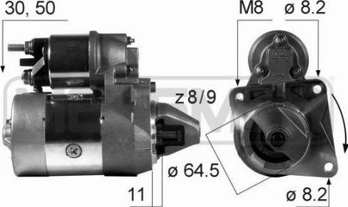 Messmer 220024A - Стартер avtokuzovplus.com.ua