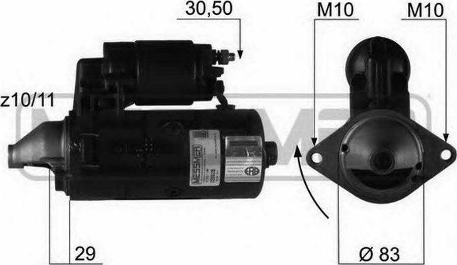 Messmer 220029 - Стартер autodnr.net