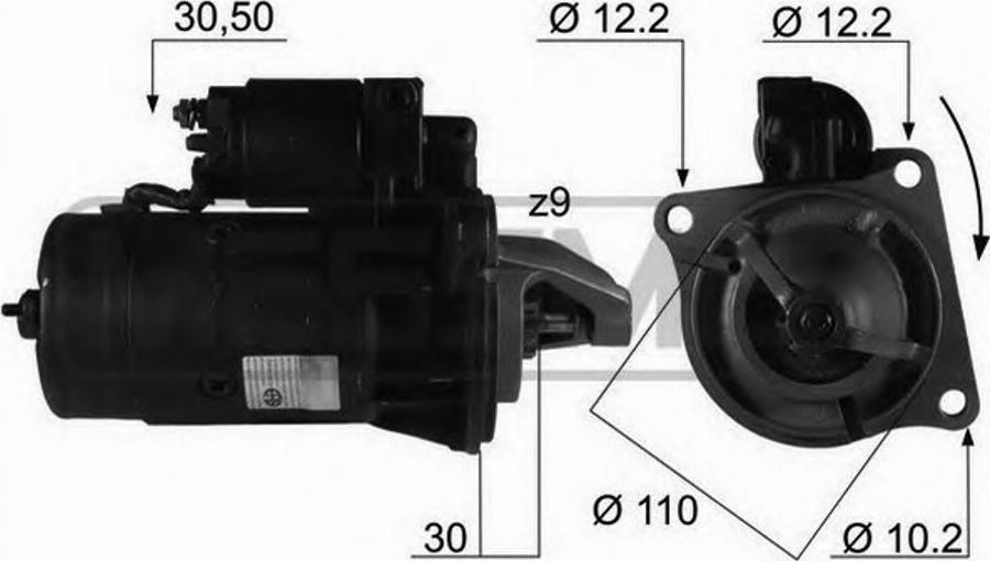 Messmer 220038 - Стартер autodnr.net