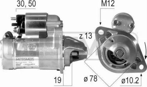 Messmer 220047 - Стартер avtokuzovplus.com.ua